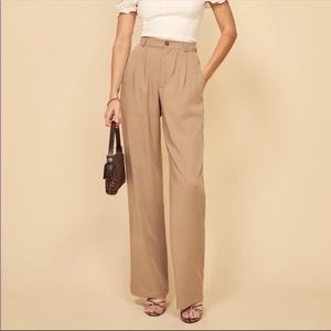 Reformation Mason Pant in Khaki